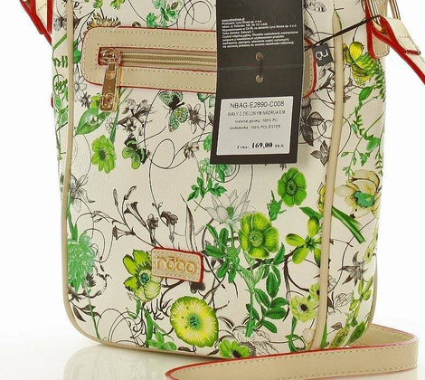 NOBO Listoonszka biały z zielonym nadrukiem - min. zamówienie 20 / 50 / 100 szt.