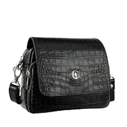 Skórzana listonoszka Canaletto z wzorem krokodyla – elegancja i funkcjonalność na co dzień TD655s121-A