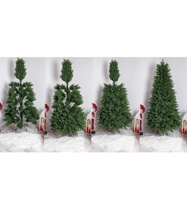 Choinka sztuczna PE11 150 cm FULL PE zielona gęsta z metalowym stojakiem