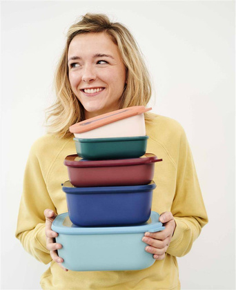 Zestaw 3 misek Cirqula prostokątna 500 1000 2000 Black 106270041100