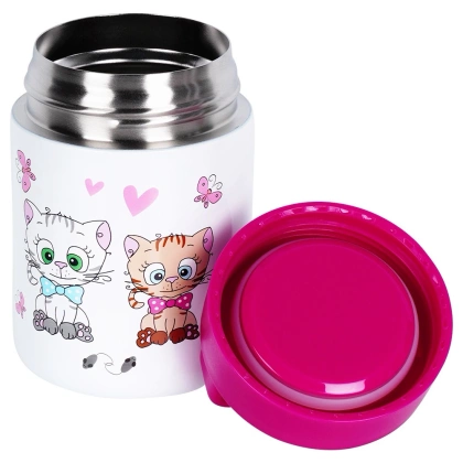 Termos obiadowy stalowy KOTEK 450 ml