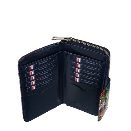 Portfel damski BajuBaj ze skóry naturalnej w motyle PD2006Cs13 RFID