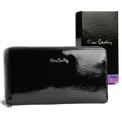 Pierre Cardin Duży skórzany portfel damski