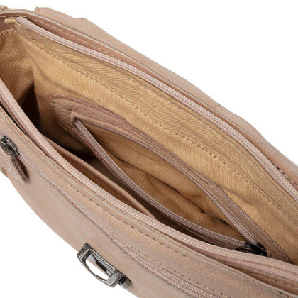 Torebka damska skórzana na ramię Beżowa - min. zamówienie 20 / 50 / 100 szt.