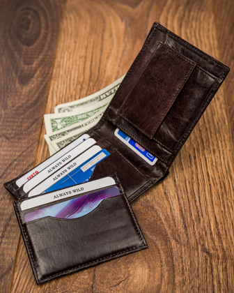 Portfel męski skórzany always wild N015-VTK-D Brązowy