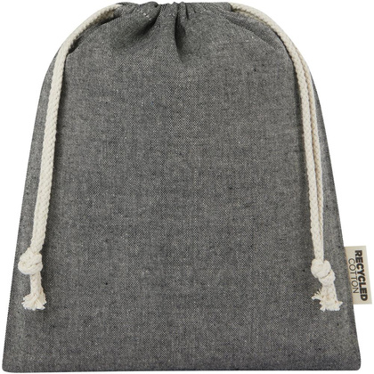 Pheebs torba na prezent z bawełny z recyklingu o gramaturze 150 g/m² i z certyfikatem GRS, średnia o pojemności 1,5 l