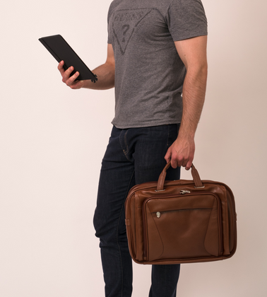 Torba na laptop McKlein Irving Park 15,6" Brązowa