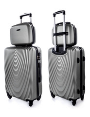 Średnia walizka PELLUCCI RGL 663 M + KUFEREK Szary