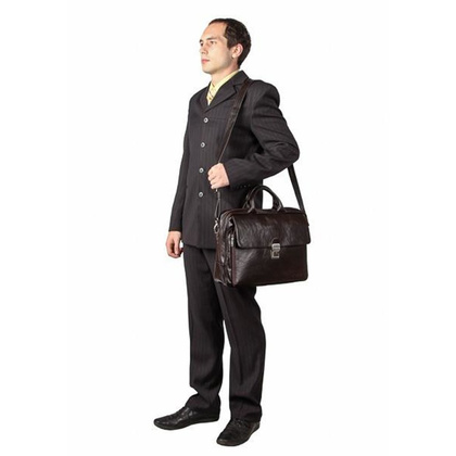 Torba skórzana na laptopa KEMER VOOC 15,6" EP8 brąz