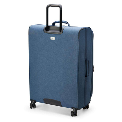 Delsey Maubert 2.0 duża miękka niebieska walizka na kółkach 79 cm