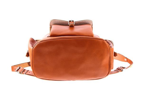 Ogromny plecak skórzany KEMER VOOC Vintage P40 koniak