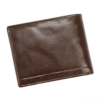 Skórzany portfel męski z ochroną kart rfid protect
