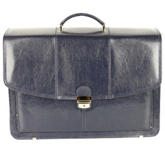 559 Teczka męska 3-komorowa - powiększona - granat