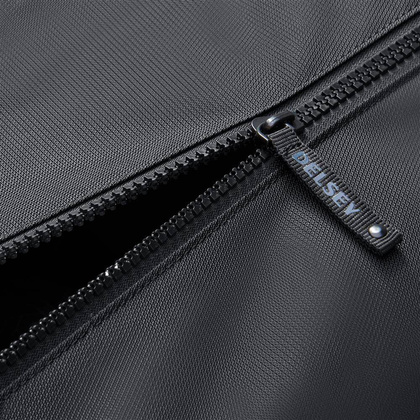 Walizka Delsey Egoa Średnia miękka czarna walizka na kółkach 69 cm