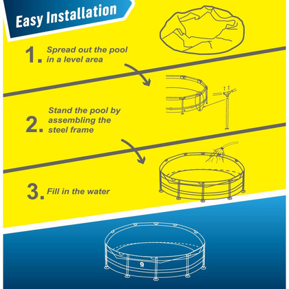 BASEN STELAŻOWY OWALNY 305X76CM ULTRA STRONG 12015V63