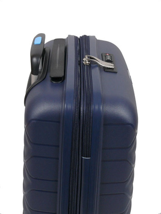 Walizka DIELLE 100 4k 55cm kabinowa granatowa PP z poszerzeniem