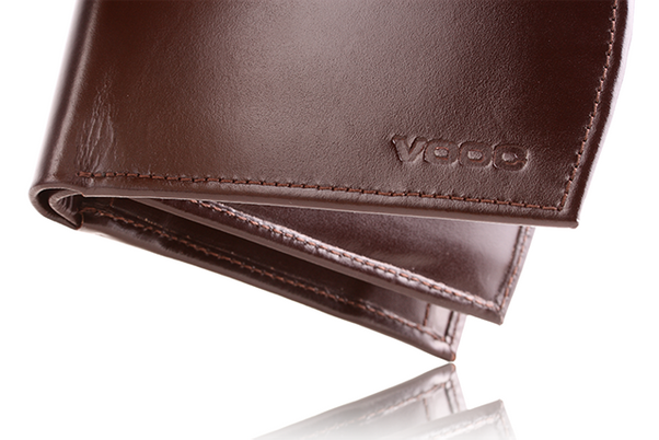 Portfel skórzany męski KEMER VOOC PPM1 Czarny