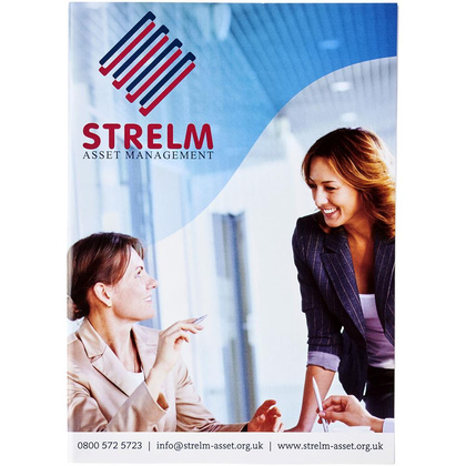 Notatnik Desk-Mate® w formacie A5 otwierany doformacie góry