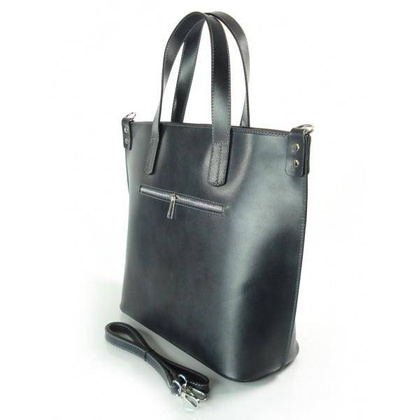 SZARA - GRAFIT WŁOSKA DUŻA TORBA SHOPPER BAG A4 SB546G2 KEMER