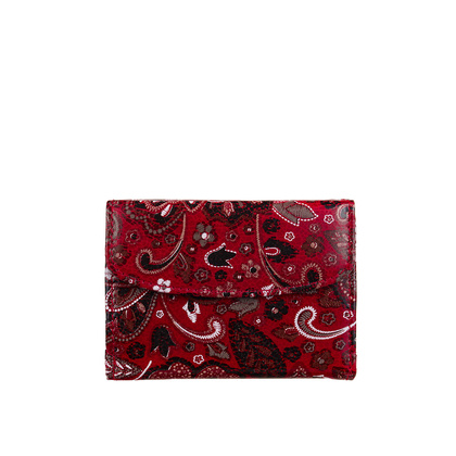 Mały czerwony portfel damski BajuBaj z kolorowej skóry naturalnej – styl i funkcjonalność PD2001Cs167 RFID