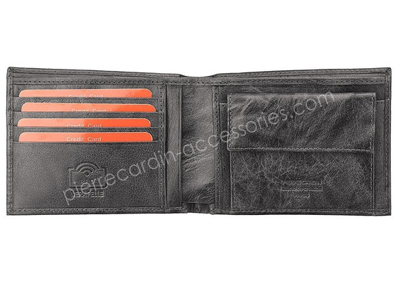 Portfel skórzany męski PIERRE CARDIN FOSSIL TILAK12 8805 RFID Niebieski