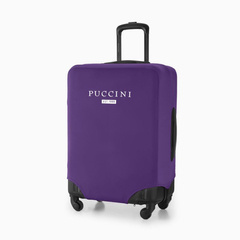 Elastyczny pokrowiec na średnią walizkę PUCCINI PBB 7D Fioletowy