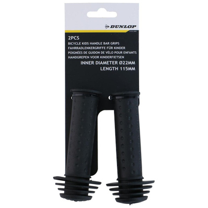 CHWYTY RĄCZKI GRIPY DO KIEROWNICY 115MM DUNLOP - CZARNY