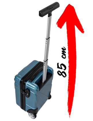 Bardzo mała walizka PELLUCCI RGL 885 XS 40x25x20 MIĘTOWY