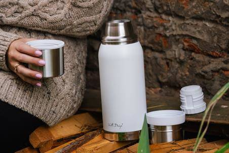 Termos turystyczny 1L FUORI biały 27619