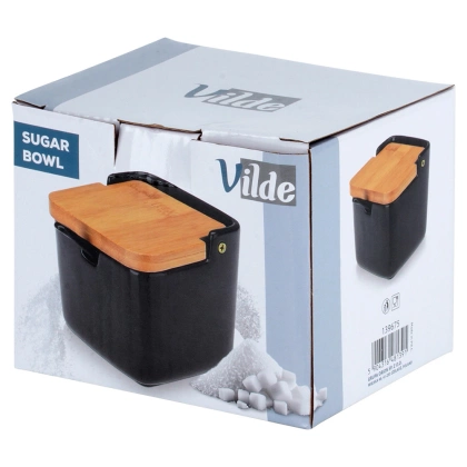 Cukierniczka ceramiczna czarna 250 ml