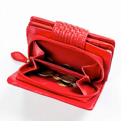 Portfel damski R-613-DDW granatowy