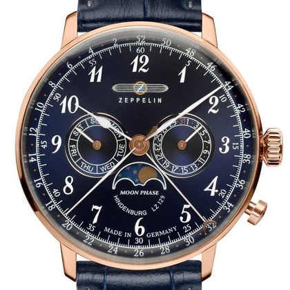 Zegarek Zeppelin LZ129 Hindenburg 7038-3 Quarz Niebieski