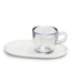 Zestaw dwóch filiżanek biały