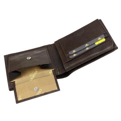 Skórzany męski portfel Charro IBIZA 1123 Czarny