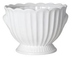 Doniczka ceramiczna biała duża