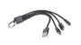 Kabel USB 3 w 1 TAUS 09106-02 Czarny