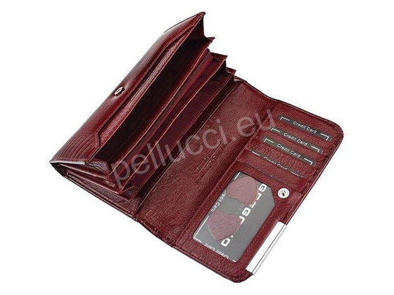 Portfel damski skórzany PELLUCCI GF110 Popiel