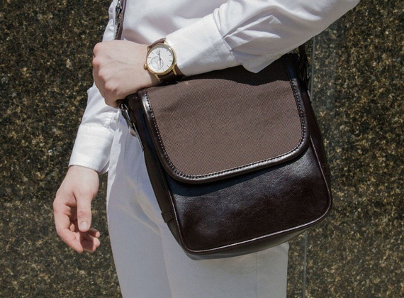 Torba skórzana na ramię KEMER SOLIER Derry Ciemnobrązowa - min. zamówienie 20 / 50 / 100 szt.