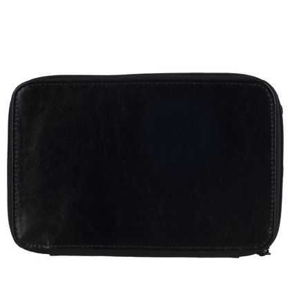 Saszetka skórzana KEMER 103 Czarna - min. zamówienie 20 / 50 / 100 szt.