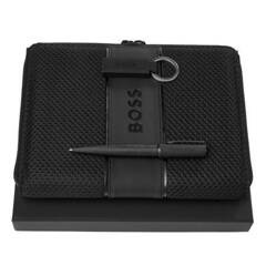 Zestaw upominkowy Hugo Boss teczka, brelok i długopis - HAK421A + HSQ4744A + HTM413A