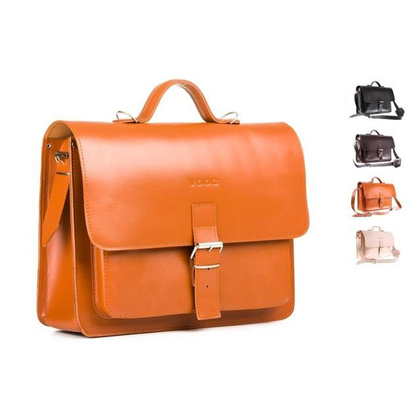 Modna teczka 3w1 skóra KEMER VOOC Vintage P25 koniak