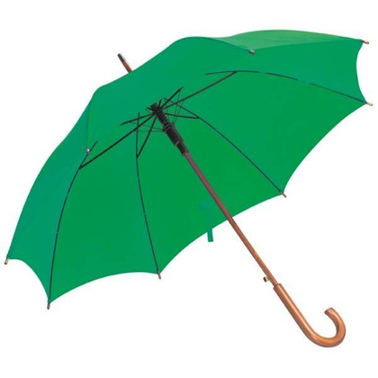 Parasol automatyczny, drewniany NANCY Zielony