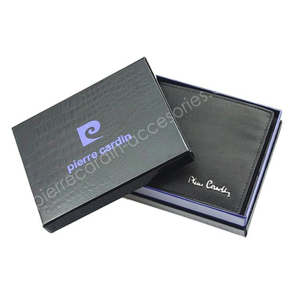 Portfel męski skórzany PIERRE CARDIN TILAK06 8824 RFID Czarny