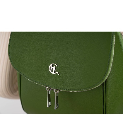 Mały plecak Canaletto z groszkowanej skóry licowej – elegancja i funkcjonalność PD455s241