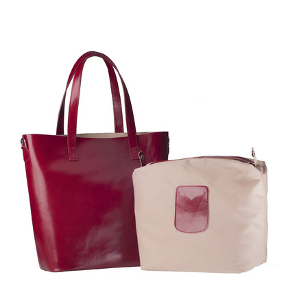 Torebka damska skórzana KEMER 062 Czerwona - min. zamówienie 20 / 50 / 100 szt.