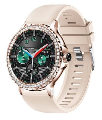 Smartwatch Damski Rubicon RNCF19-1 Różowe Złoto Bransoleta + Pasek