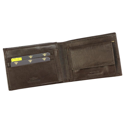 Skórzany męski portfel Charro IBIZA 1123 Czarny