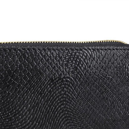Portfel damski skórzany KEMER SOLIER P05 Czarny Wąż - min. zamówienie 20 / 50 / 100 szt.