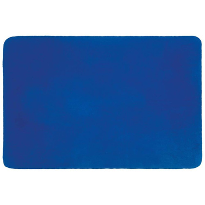 Koc polarowy z paskiem, niebieski