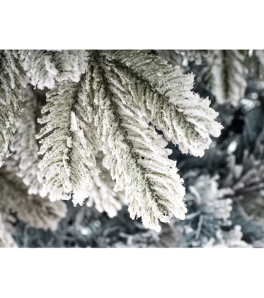 Choinka sztuczna PE02 150 cm biała ośnieżona z metalowym stojakiem